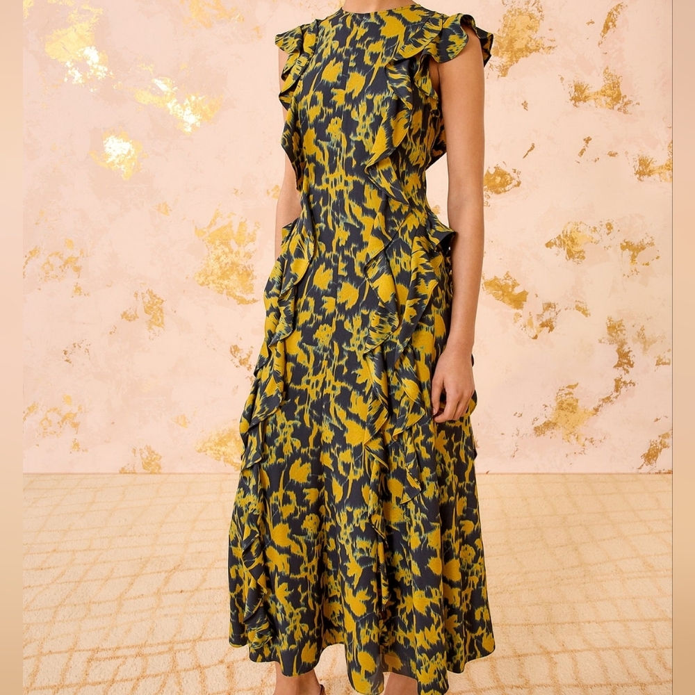 Ulla Johnson Flo Sleeveless Midi Dres - Picture 3 of 12